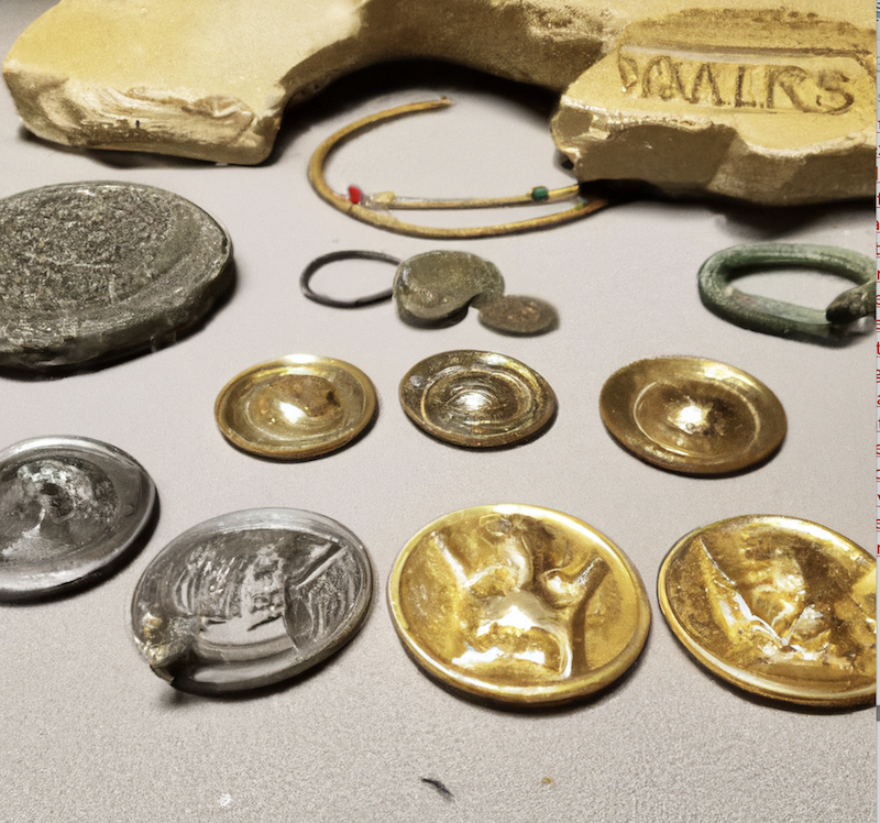 ancient greek gold and silver coins
